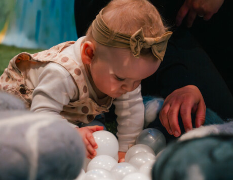 Excitedly Resting Baby Space in The Ark 2
