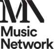 Music Network Logo stacked black on white
